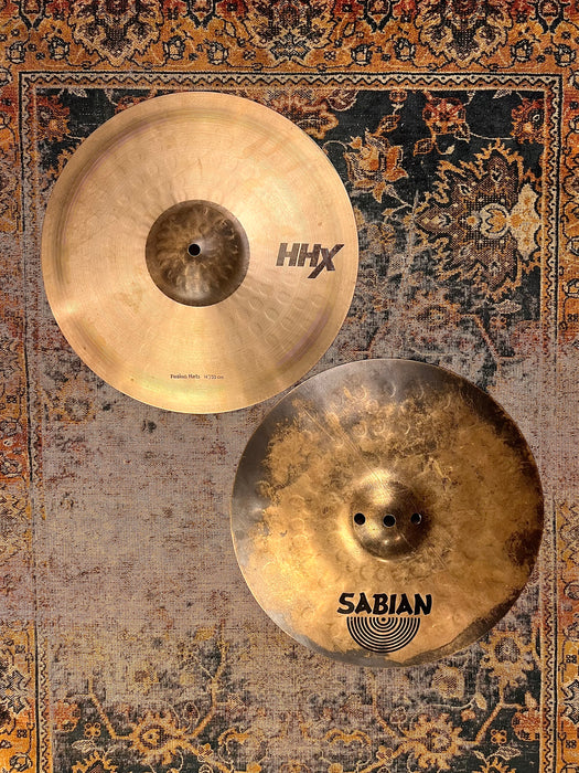 Rare DARKER CRISP SABIAN HHX FUSION 14” Hihats 1030 1780 g DISCONTINUED