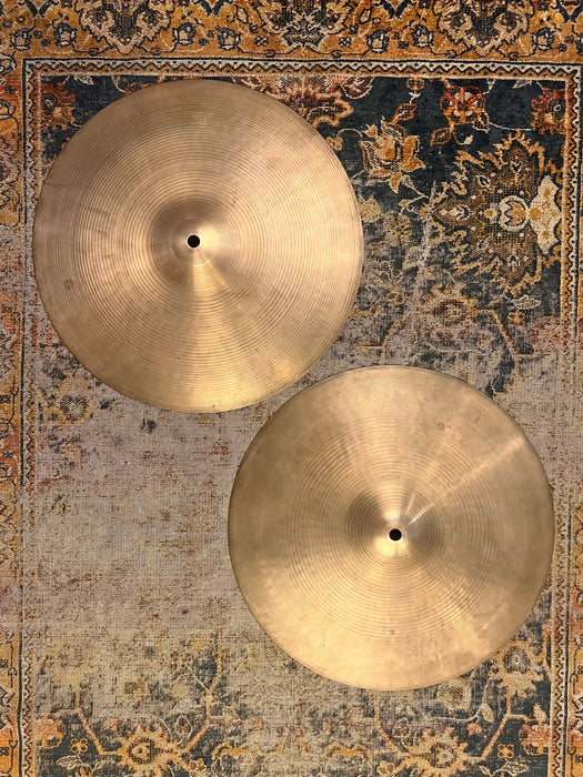 Vintage Zildjian New Beat 14” Hihats 896 1182 g CLEAN Light THIN TOP
