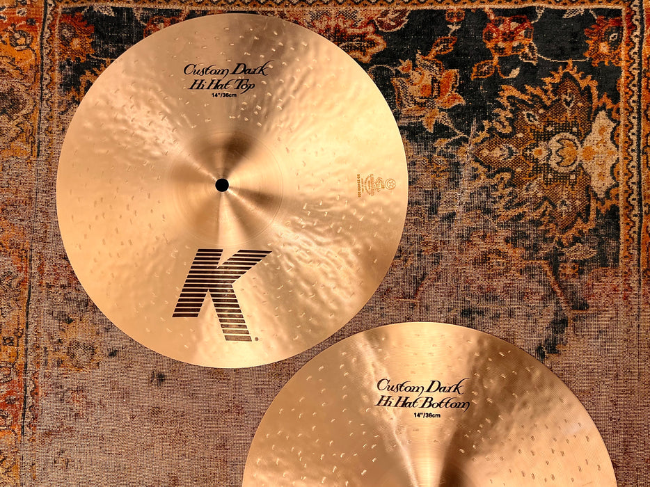 Zildjian K CUSTOM DARK 14” Hihats PERFECT 950 1184 g Don’t pay $570