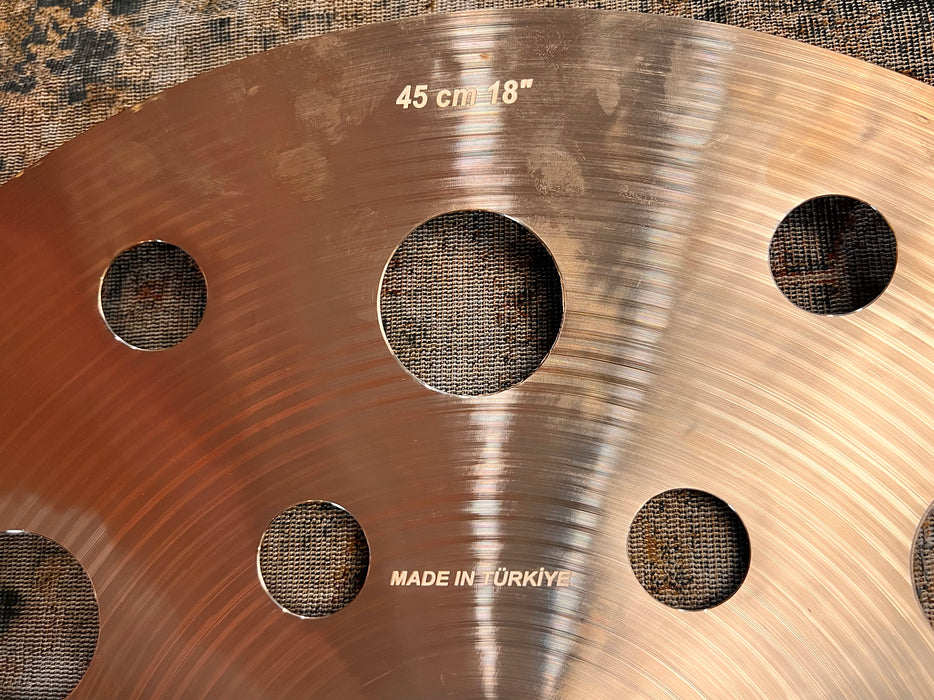 TONS o’ HOLES Complex Bosphorus PROTOTYPE Crash EFFECTS EFX 18” ONLY 970 g MINT!