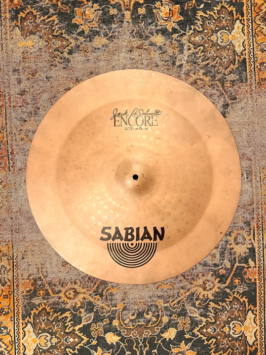 Rare Sabian JACK DEJOHNETTE Encore PANG CHINA 20” 2124 g DRY Complex! Great Alt Ride
