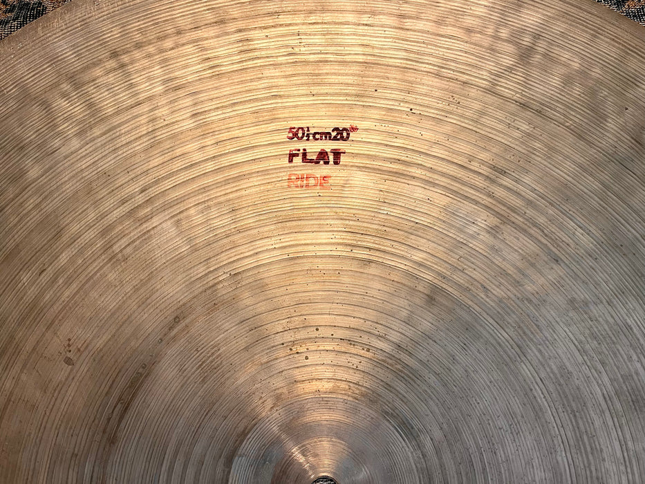 RARE ISTANBUL Agop Mehmet Pre Split Flat Ride 20” 2485 g THIN ONE! Glassy! DANNY GOTTLIEB