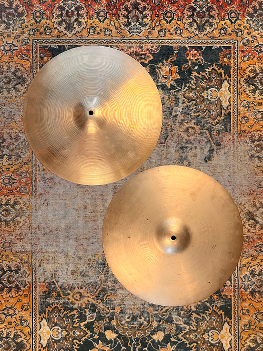 MASSIVE Vintage 1960s THIN Zildjian 16” Hihats An Incredible Paper Thin 888 over 1080 g MELLOW