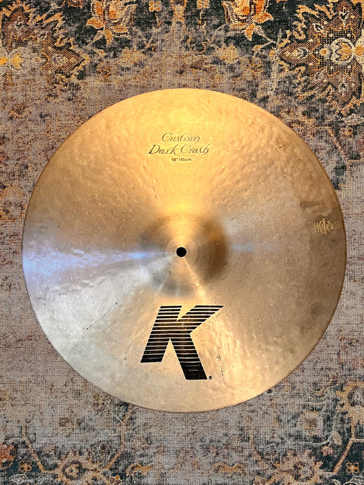 Zildjian K Custom 18” Dark Crash PAPER THIN ONLY 1292 g Sounds Incredible! Opens Quickly Fast Decay!