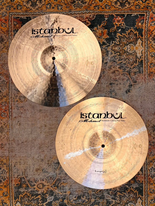 Rare MASSIVE Istanbul Mehmet LEGEND DRY 16” Hihats 1267 1467 g MINT GORGEOUS Hand Hammered