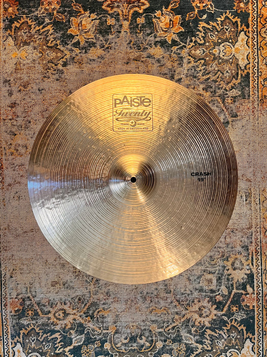 Rare Discontinued Paiste ORIGINAL Twenty Series Factory CRASH 19” 1944 g CLEAN! FULL TONE!