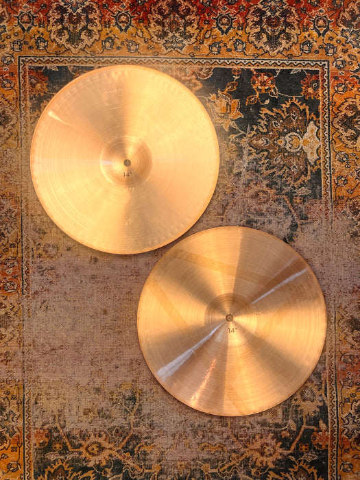 VERY CLEAN Rare Vintage Paiste 2002 Heavy ROCK Hihats 14" 1022 1044 g PORCARO
