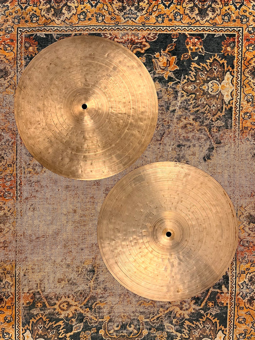 FUNCH Custom 15” Hihats 1027 1118 g Dry Complex Gorgeous Hand Hammered Unique Beauties!