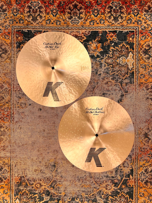 Zildjian K CUSTOM DARK 14” Hihats PERFECT 950 1184 g Don’t pay $570