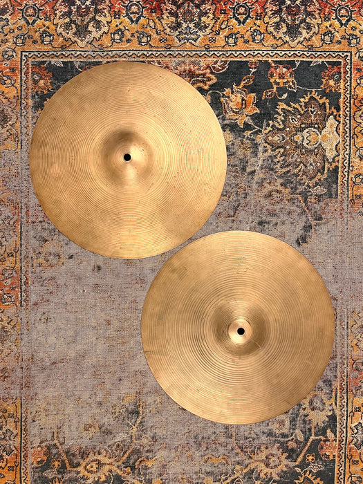 1960s Vintage Zildjian THIN Hihats 14” 870 976 g RINGO Light Whipsy Classic 60s TONE! TIGHT