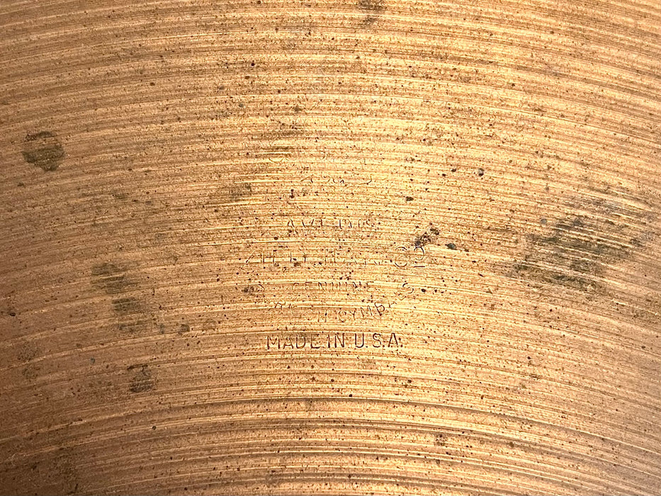 Rare Vintage Zildjian 22” SWISH PANG 2312 g China! Complex Steep Profile! Sizzle! Mel Lewis Alt Ride