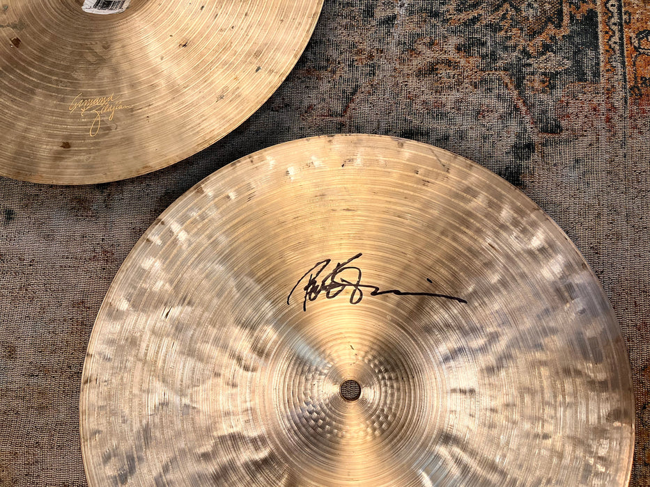 PETER ERSKINE SIGNED Zildjian K CONSTANTINOPLE Hihats 14” 924 1166 g Complex
