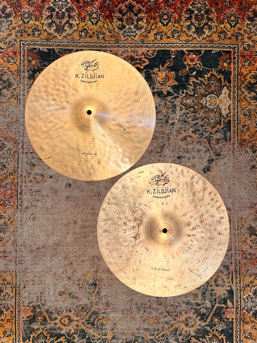 PETER ERSKINE SIGNED Zildjian K CONSTANTINOPLE Hihats 14” 924 1166 g Complex