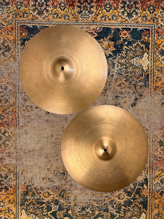 DRY Vintage Zildjian 1960s EARLY NEW BEAT Hihats 15” 1080 1332 g CRISP 60s Tone
