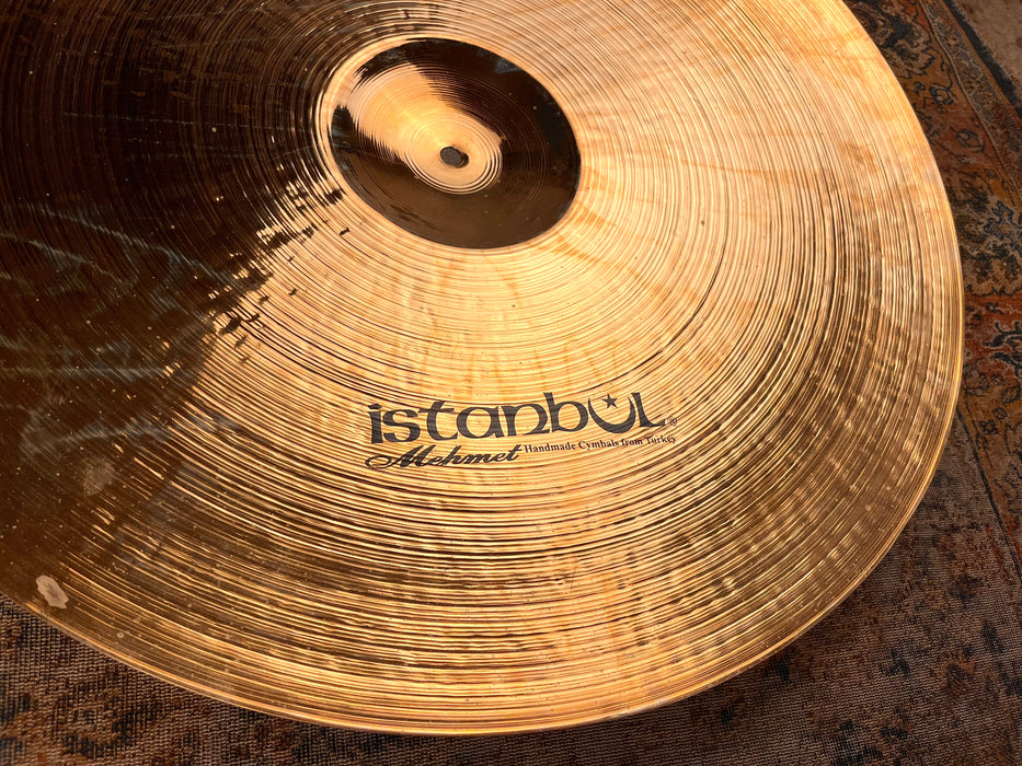 HUGE 24” ISTANBUL Mehmet BRILLIANT Thin Ride 2759 g CRASH! Incredible Dark Shimmer! RARE