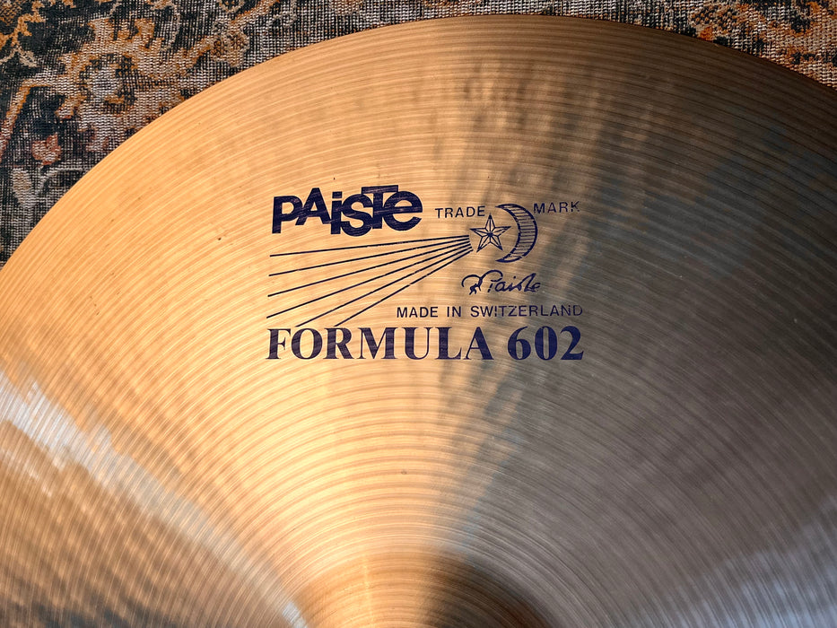 ULTRA Rare PAISTE BLUE LABEL 602 22” HEAVY NOS PERFECT! STEWART COPELAND ‘81! 3150 g