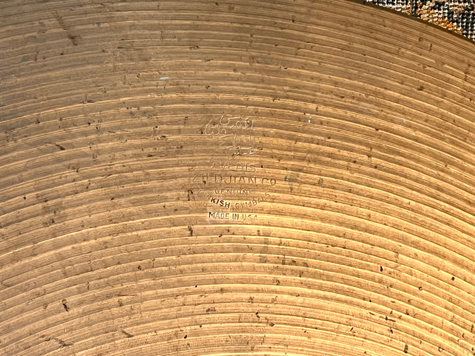 Vintage Zildjian 1960s Light Crash Ride 20” ONLY 1924 g SEMI DRY COMPLEX! Hand Hammered! Great