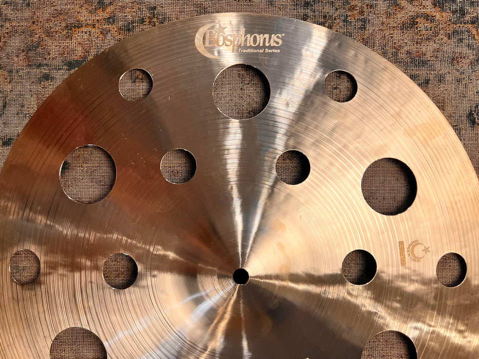 TONS o’ HOLES Complex Bosphorus PROTOTYPE Crash EFFECTS EFX 18” ONLY 970 g MINT!