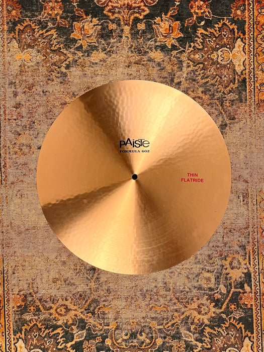 Paiste 602 THIN FLAT RIDE 18” Only 1460 g Shimmering WOBBLE Crystalline Tone! DON’T $570!