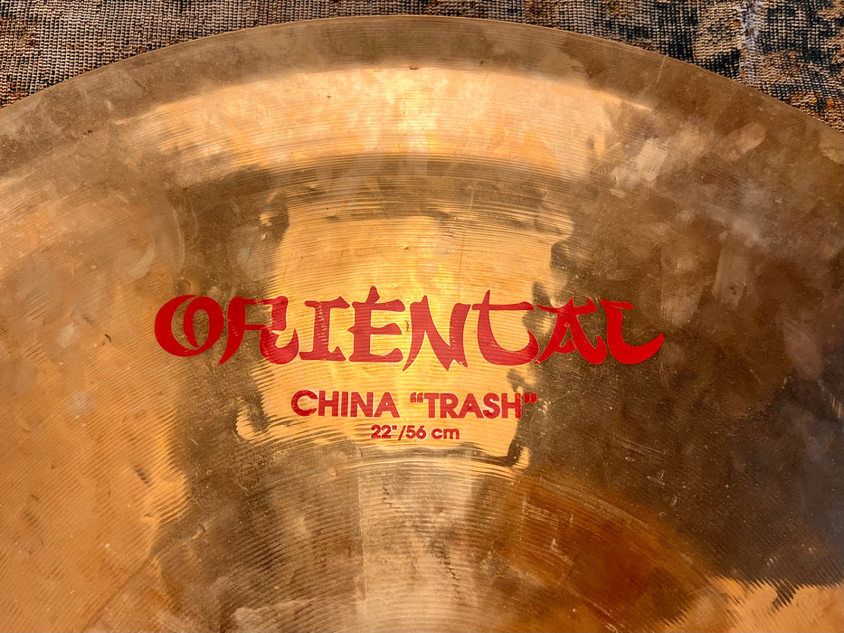 NO LONGER MADE HUGE Zildjian ORIENTAL 22" China TRASH Cymbal 2292 g GREAT Alternate Ride