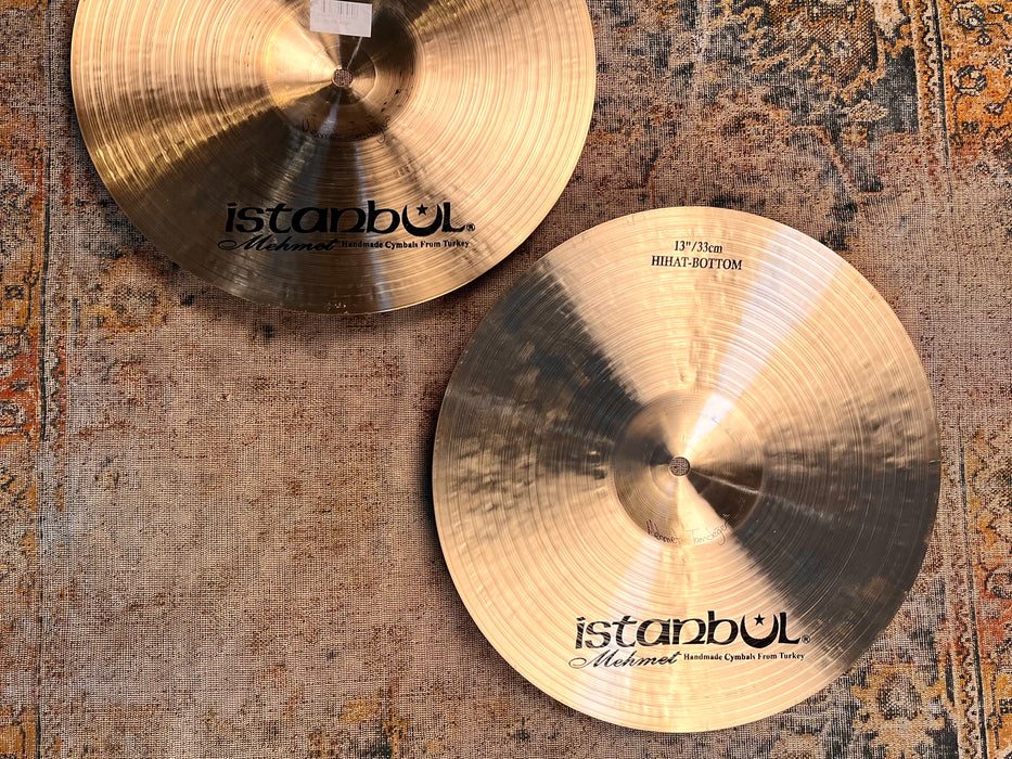 Rare Crisp ISTANBUL Mehmet SULTAN Hihats 13” 867 1046 g PERFECT! TIGHT But Dark! Hand Hammered!