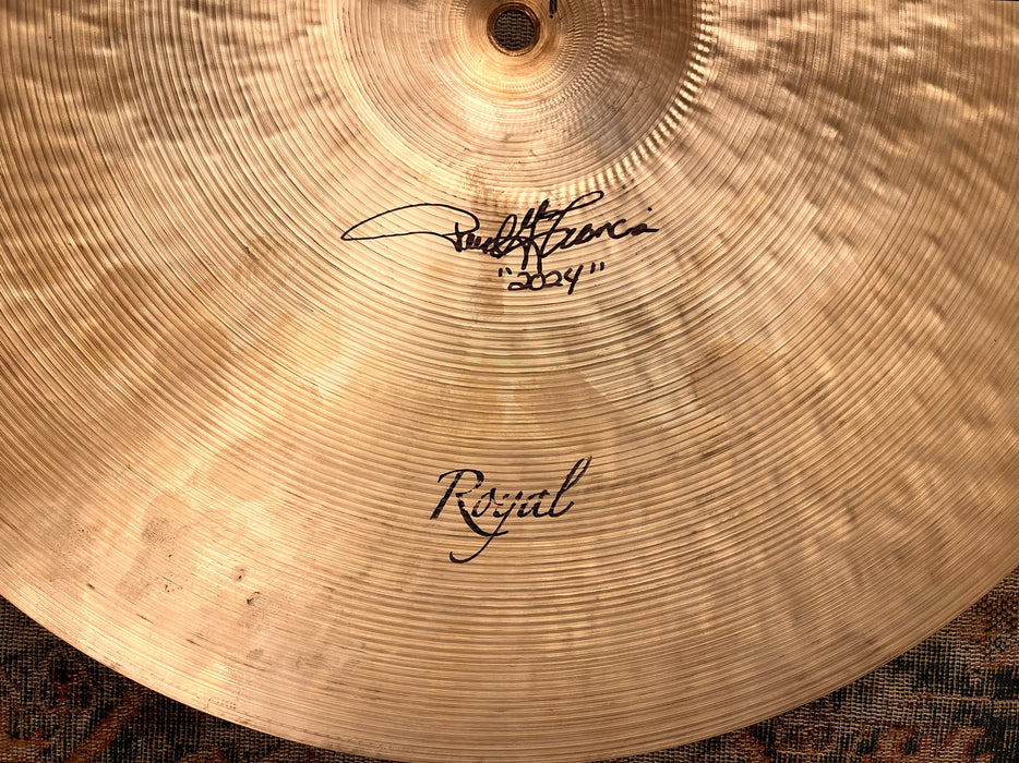 Paul Francis Custom Royal Cymbals CRASH RIDE 17” 1385 g Shimmering Clean Look and Tone PERFECT