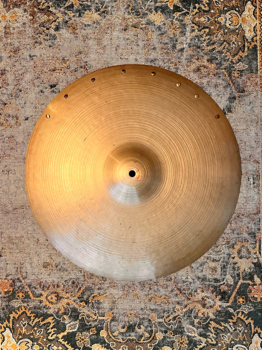 1950s VINTAGE Zildjian 18” Light Complex Crash Ride SIZZLE 1654 g ALL 8 Rivets