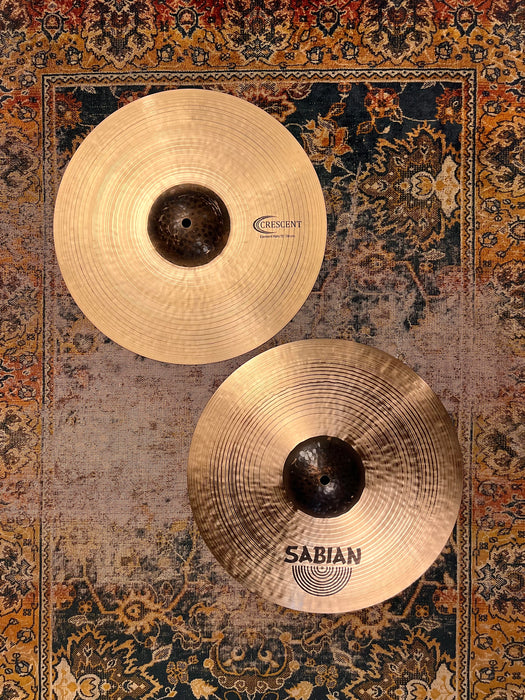 Rare 15” Sabian CRESCENT Hihats 1144 1517 g IMMACULATE Discontinued Don’t Pay $700
