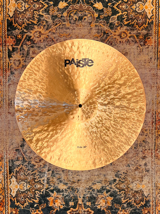 Paiste PROTOTYPE LOW BELL Traditional Ultra Dark Ride 20” Crash 2298 g PERFECT! Unique Hammered Bell