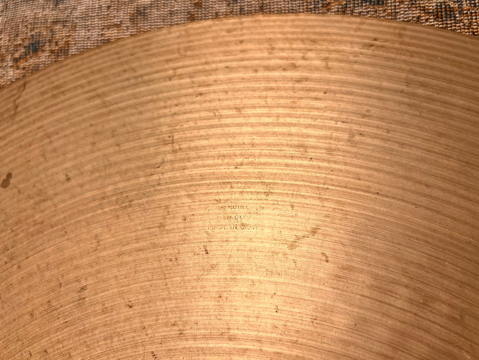Vintage Zildjian 20" Factory Stamped “MEDIUM RIDE” 2226 g CLASSIC Vintage Tone! SMOOTH Semi-Bright