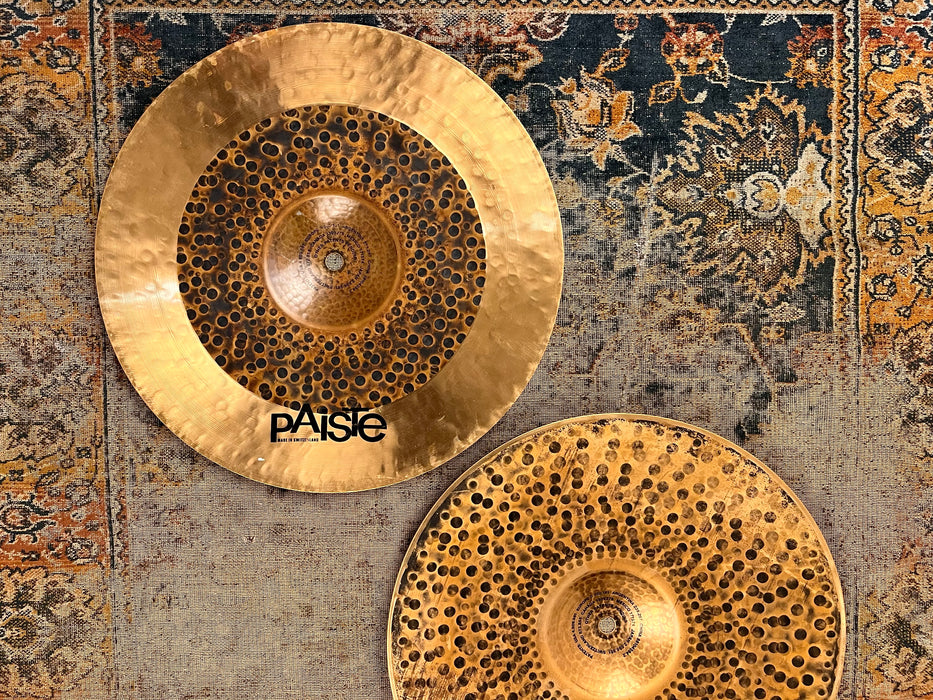 PAISTE SIGNATURE LIGHT DARK HIHATS 14” 924 1188 g THE FAMOUS!! Ultra Rare! Clean Complex!