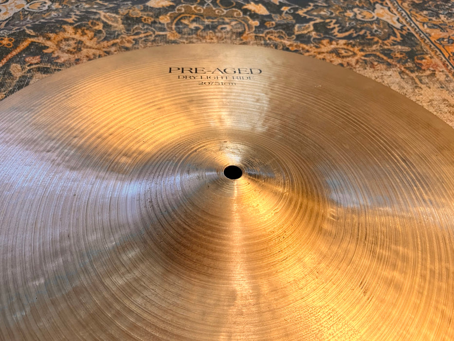 EARLY Zildjian K PRE AGED DRY LIGHT 20” Ride 2214 g CRASHABLE CLEAN! Very EARLY Model