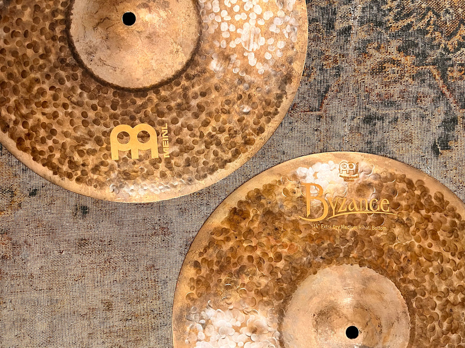 Meinl BYZANCE Extra Dry 14” Hihats Medium 875 1406 g IMMACULATE! Don’t Pay $600 For A GUESS!