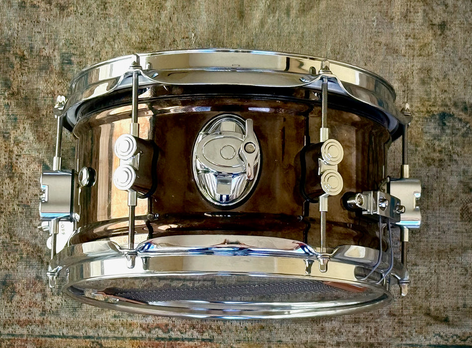 DW BLACK NICKEL Over Steel 6” X 10” PDP Snare  Factory Original! Mag Throwoff