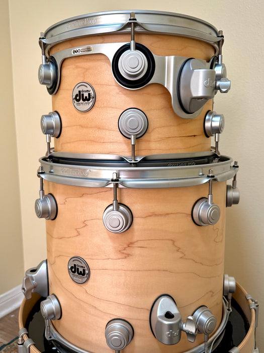 Custom DW Collector's Series Made in U.S.A. Pure Maple Drum Set: BOP KIT! 12," 14," 18" Kick w/ Cases MINT