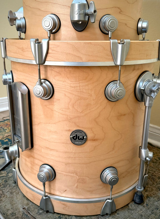 Custom DW Collector's Series Made in U.S.A. Pure Maple Drum Set: BOP KIT! 12," 14," 18" Kick w/ Cases MINT