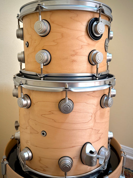 Custom DW Collector's Series Made in U.S.A. Pure Maple Drum Set: BOP KIT! 12," 14," 18" Kick w/ Cases MINT