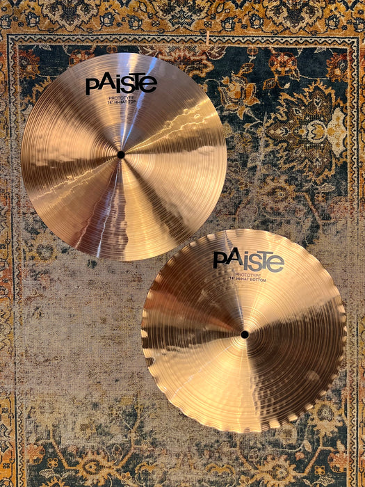 UNIQUE THIN PAISTE PROTOTYPE 2002 SOUND EDGE Hihats 14” 829 977 g MINT