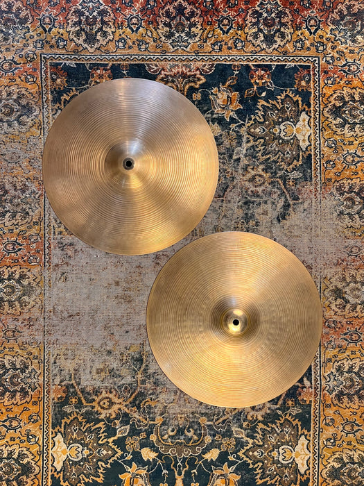 THIN TOP Vintage Zildjian 1970s 15” NEW BEAT Hihats 935 1496 g CLEAN DARK