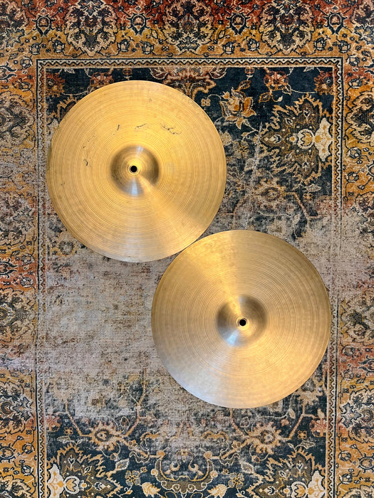 PAPER THIN Vintage 1960s Zildjian 14” Hihats ONLY 725 745 g Whispy Complex