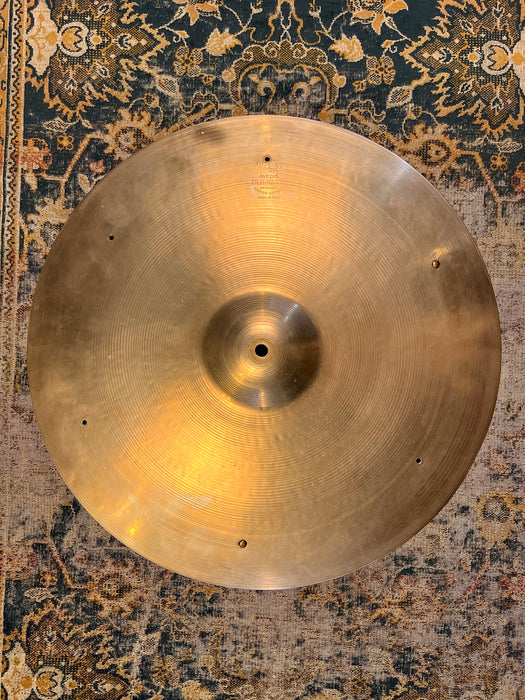 COMPLEX 1950s Block Stamp Vintage Zildjian 20” LIGHT RIDE SIZZLE 2266 g