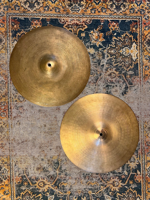Dry CRISP THIN 1960s Vintage Zildjian New Beat 14” Hihats 839 1260 g