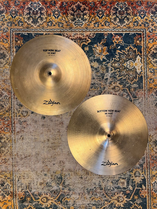 CLEAN CRISP SEMI-DARK Zildjian 14” NEW BEAT Hihats 1033 1444 g