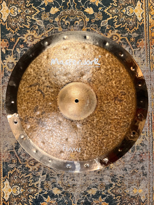 HUGE COMPLEX Hand Hammered Masterwork 22” DUAL Paper Thin Crash Ride 1952 g