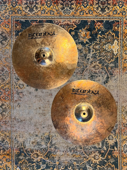 Istanbul Mehmet Raw Unlathed Brilliant Bell Dark Crisp Hihats 14” 1022 1298 g MINT