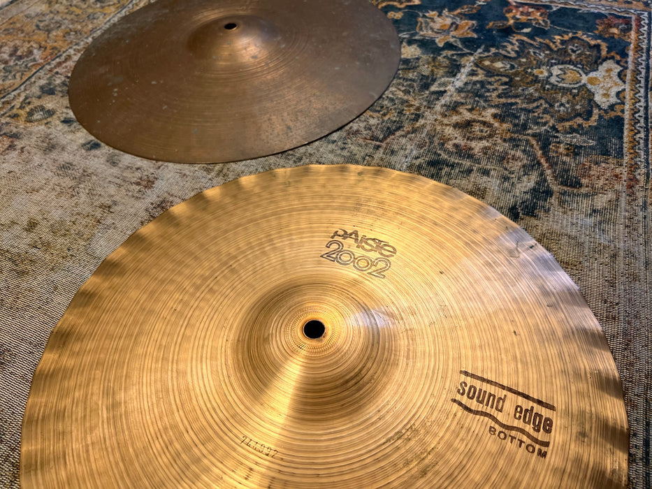 1977 REAL DEAL VINTAGE PAISTE 2002 SOUND EDGE Hihats 949 1070 g