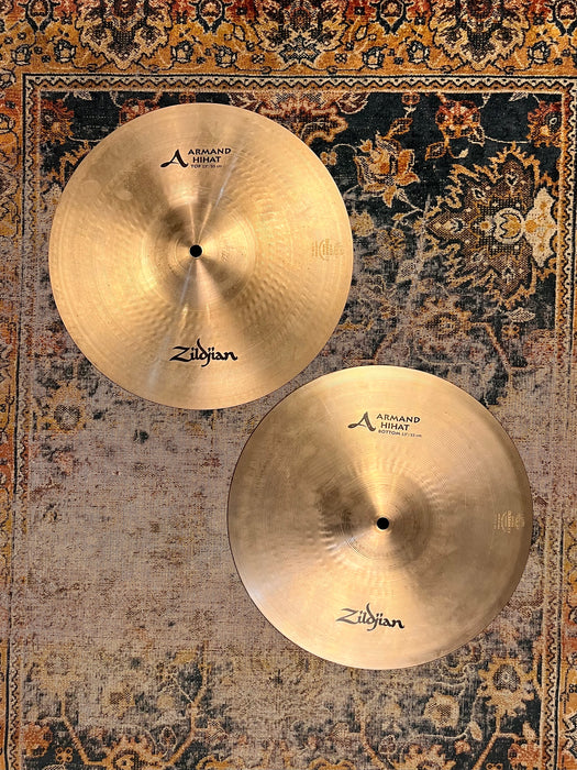 Rare CRISP ZILDJIAN ARMAND Hihats 13” 858 1018 g No Longer Made
