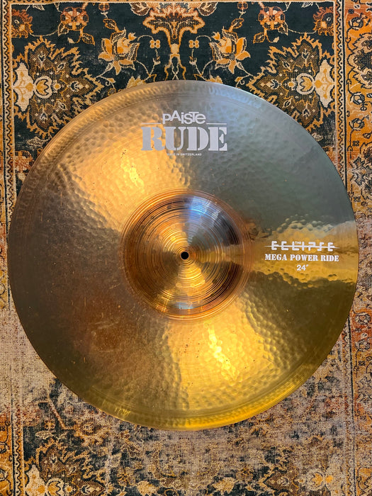 MASSIVE Paiste RUDE MEGA POWER RIDE 24” 4690 g GOES TO 11