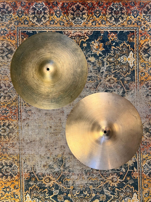 Vintage Zildjian 1960s EARLY NEW BEAT Hihats 15” 1014 1466 g
