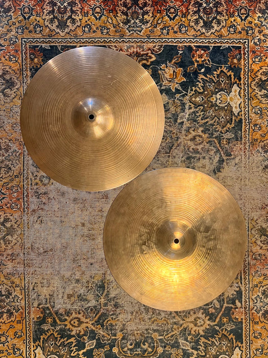 Vintage Zildjian 1960s EARLY NEW BEAT Hihats 15” 1051 1566 g